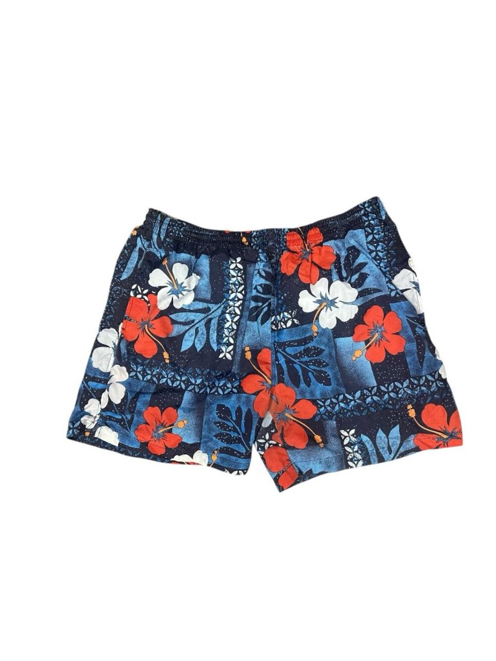 Vintage Sunset Highway Men’s XL Blue Floral Swim Trunks